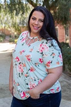 Minty Fresh Caged Top