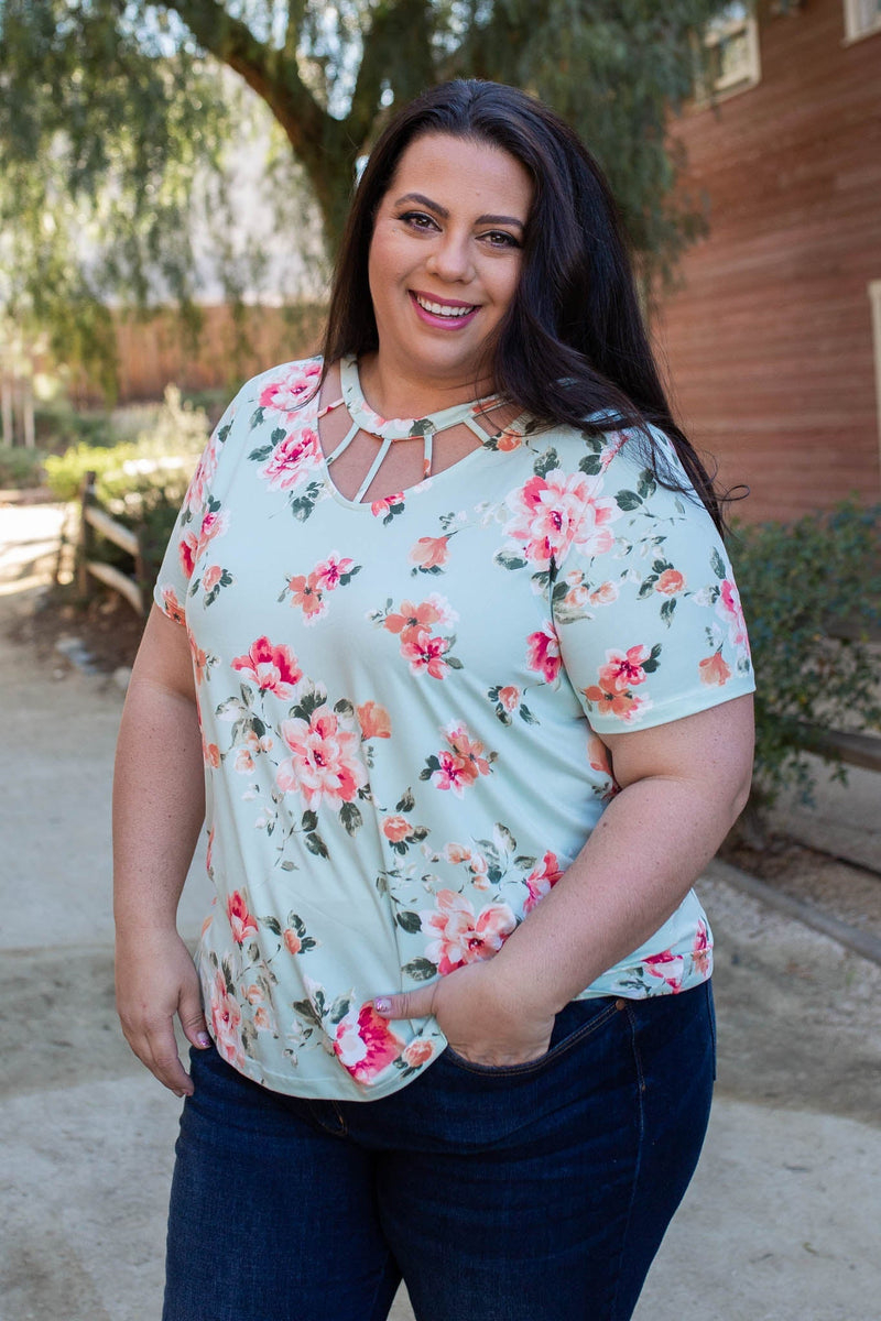 Minty Fresh Caged Top