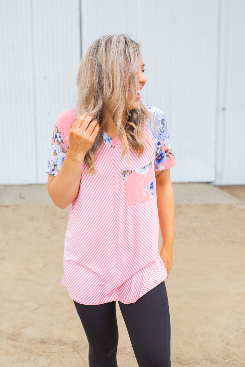 Meet in the Middle Short Sleeve Raglan