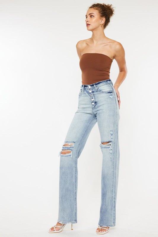 Ultra High Rise 90's Flare Jeans-KC7373ELV4