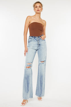 Ultra High Rise 90's Flare Jeans-KC7373ELV4