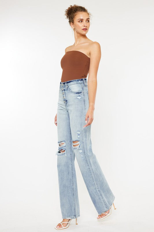 Ultra High Rise 90's Flare Jeans-KC7373ELV4