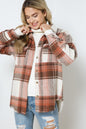 Yarn Dyed Plaid Shirt Jacket Shacket