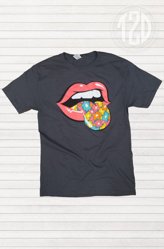 T2D Hot Lips Spring Flowers T-Shirt