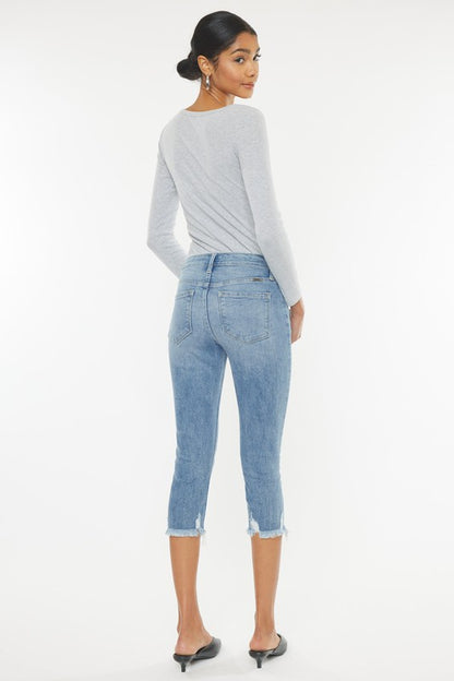 Mid Rise Capri Jean Pants for Comfort & Style