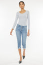 Mid Rise Capri Jean Pants