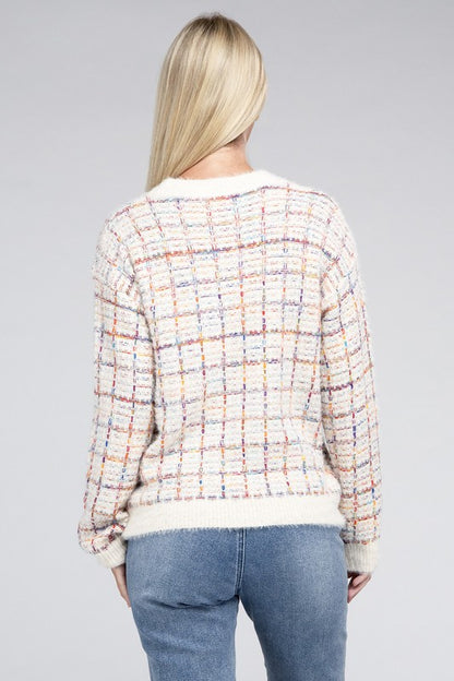 Textured Fancy Knit Long Sleeve