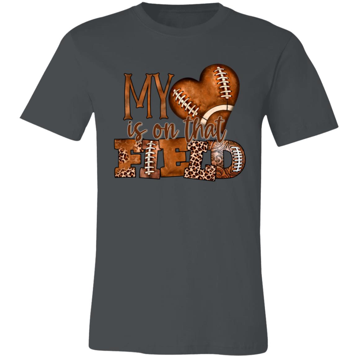 Myheartfootball 3001C Unisex Jersey Short-Sleeve T-Shirt