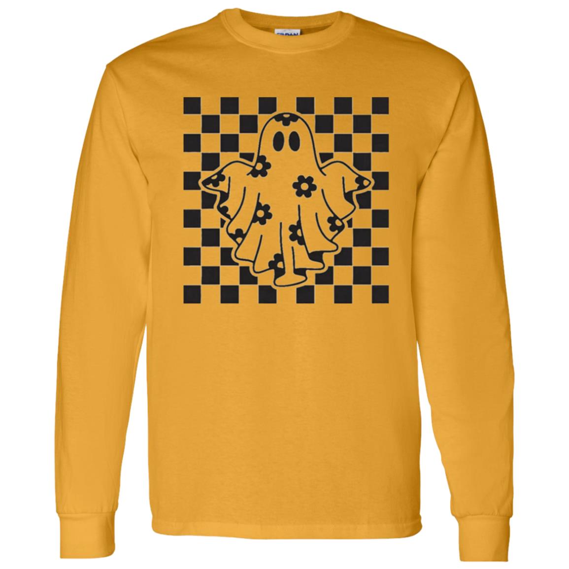 checkered ghost - 2024-10-05T101643.498 G540 LS T-Shirt 5.3 oz.