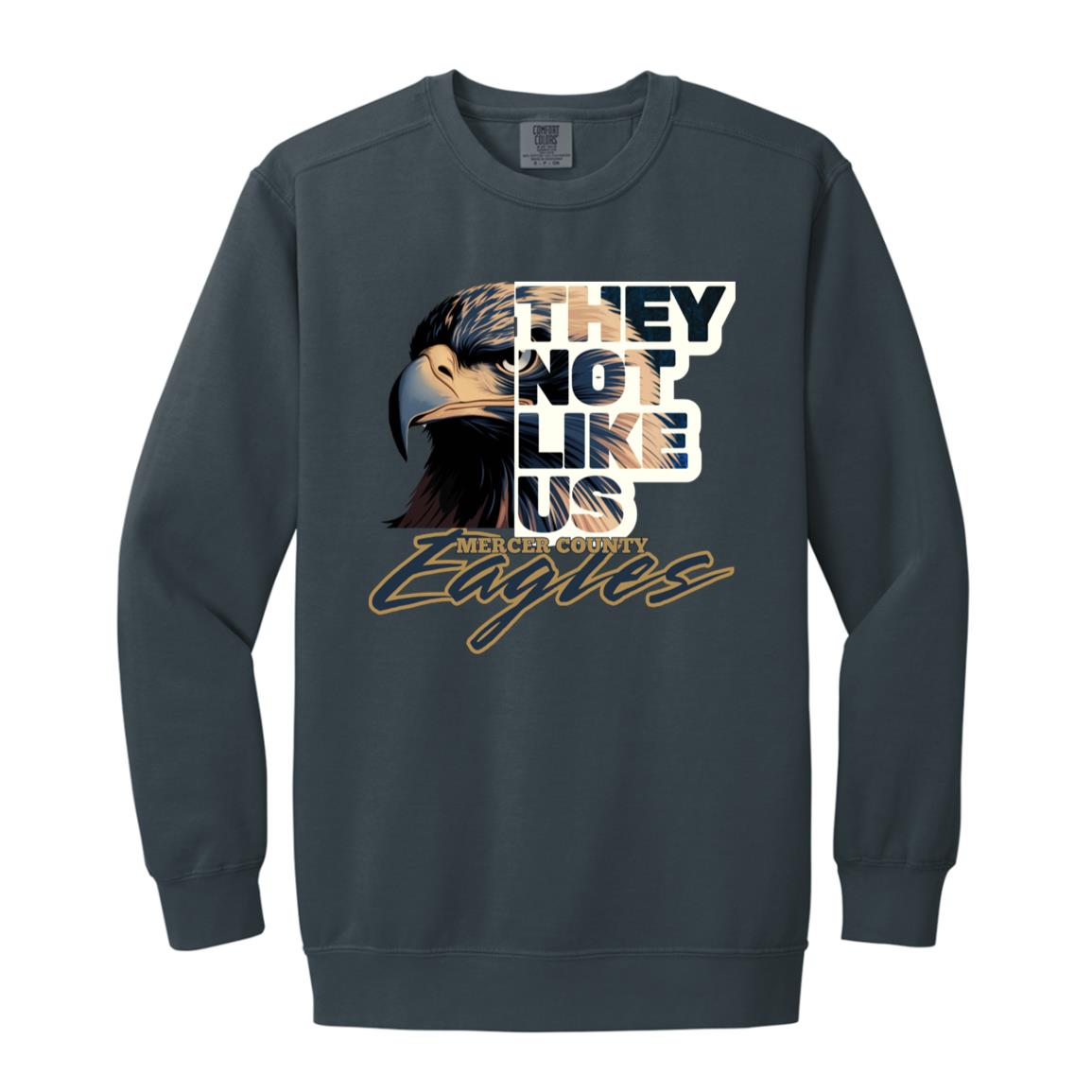 Eagles (4) 1566 Garment-Dyed Adult Crewneck Sweatshirt