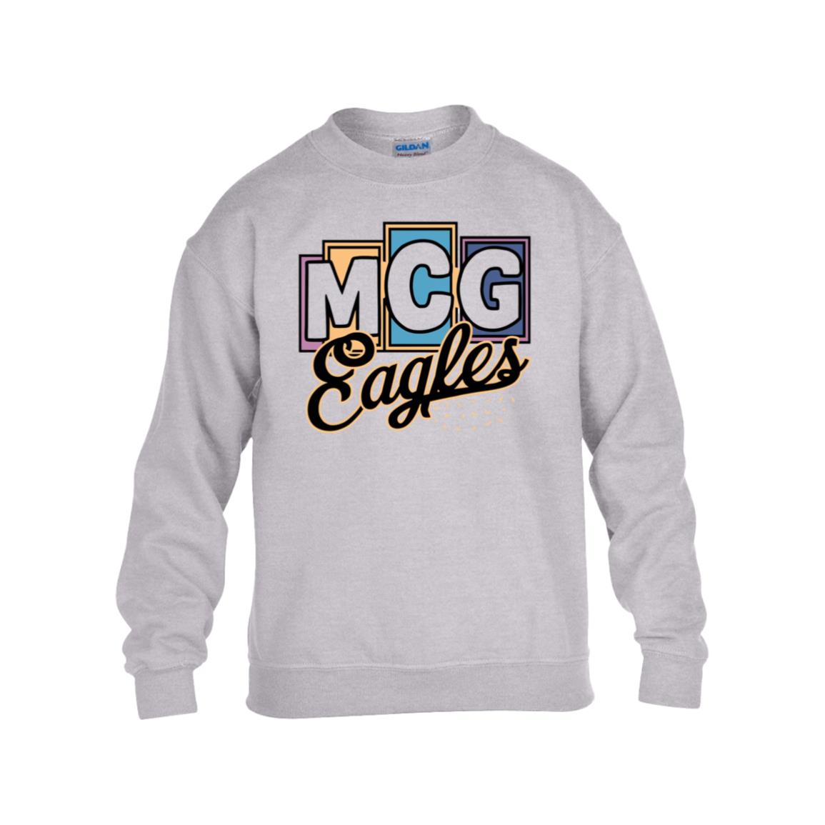 MCG Eagles G180B Gildan Kids Heavy Blend Fleece Crew