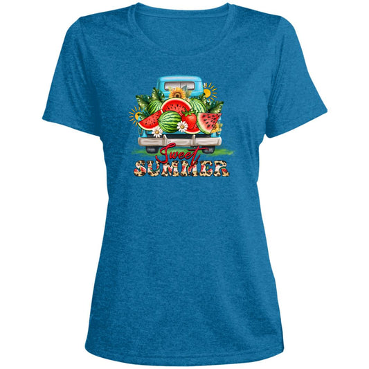 summertruck LST360 Ladies' Heather Scoop Neck Performance Tee