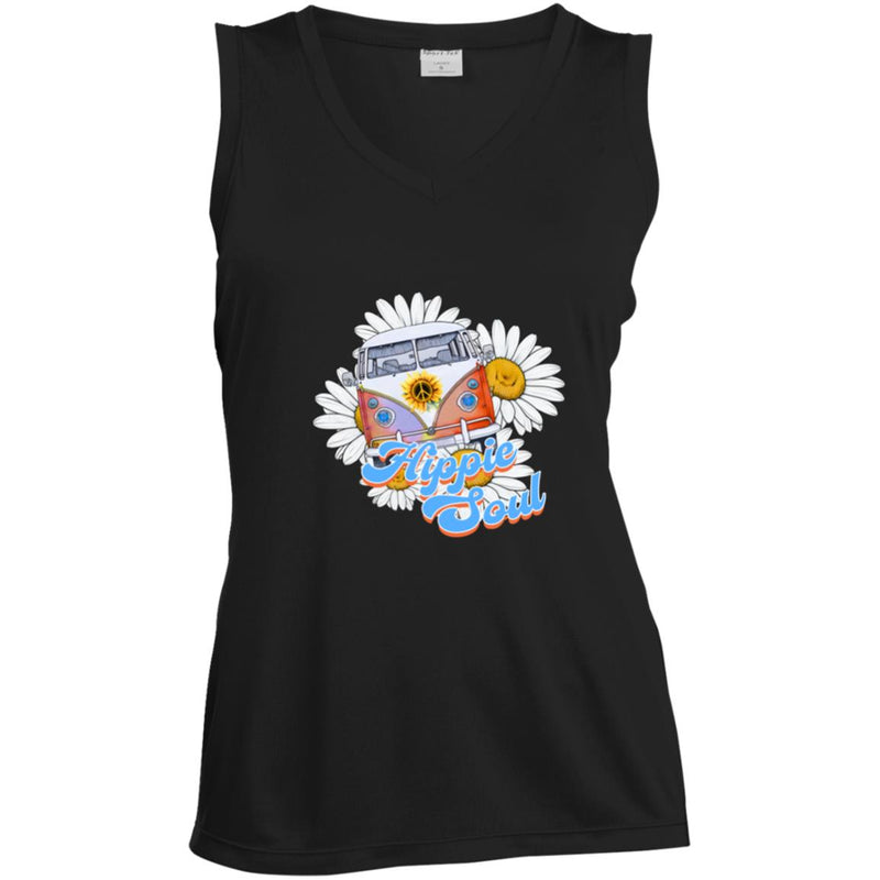 hippiesoul LST352 Ladies' Sleeveless V-Neck Performance Tee