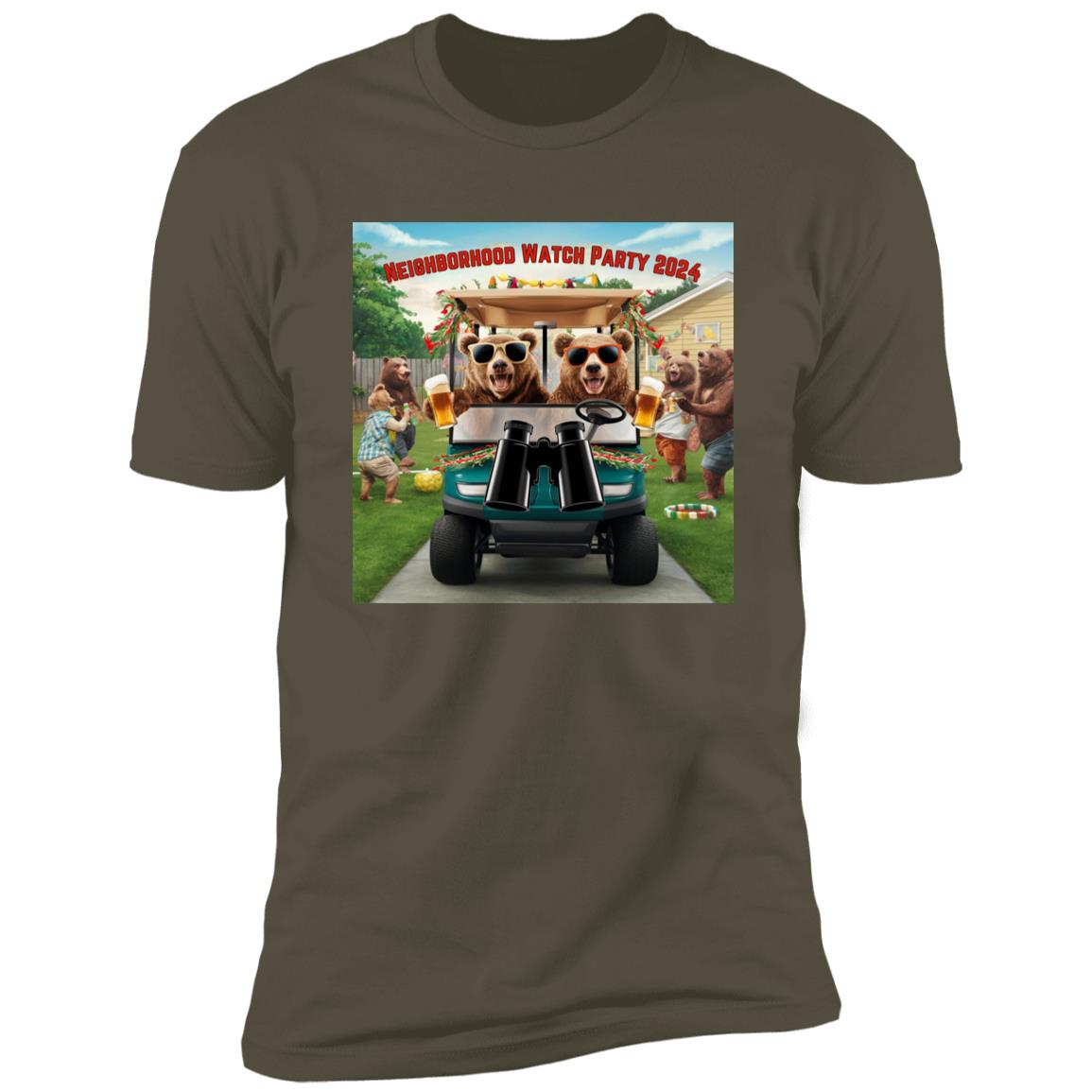 Neighborhood Watch Party NL3600 Premium Short Sleeve T-Shirt