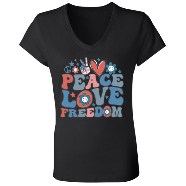 Untitled design (35) B6005 Ladies' Jersey V-Neck T-Shirt