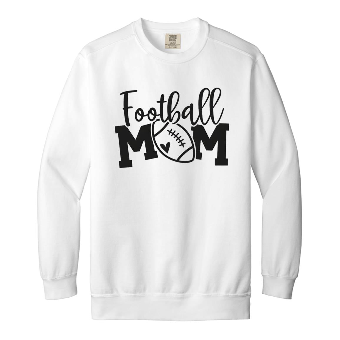 Football Mom 1566 Garment-Dyed Adult Crewneck Sweatshirt