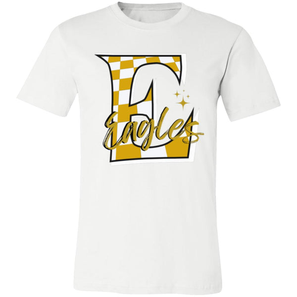 checked Eagles 3001C Bella & Canvas Unisex Jersey Short-Sleeve T-Shirt