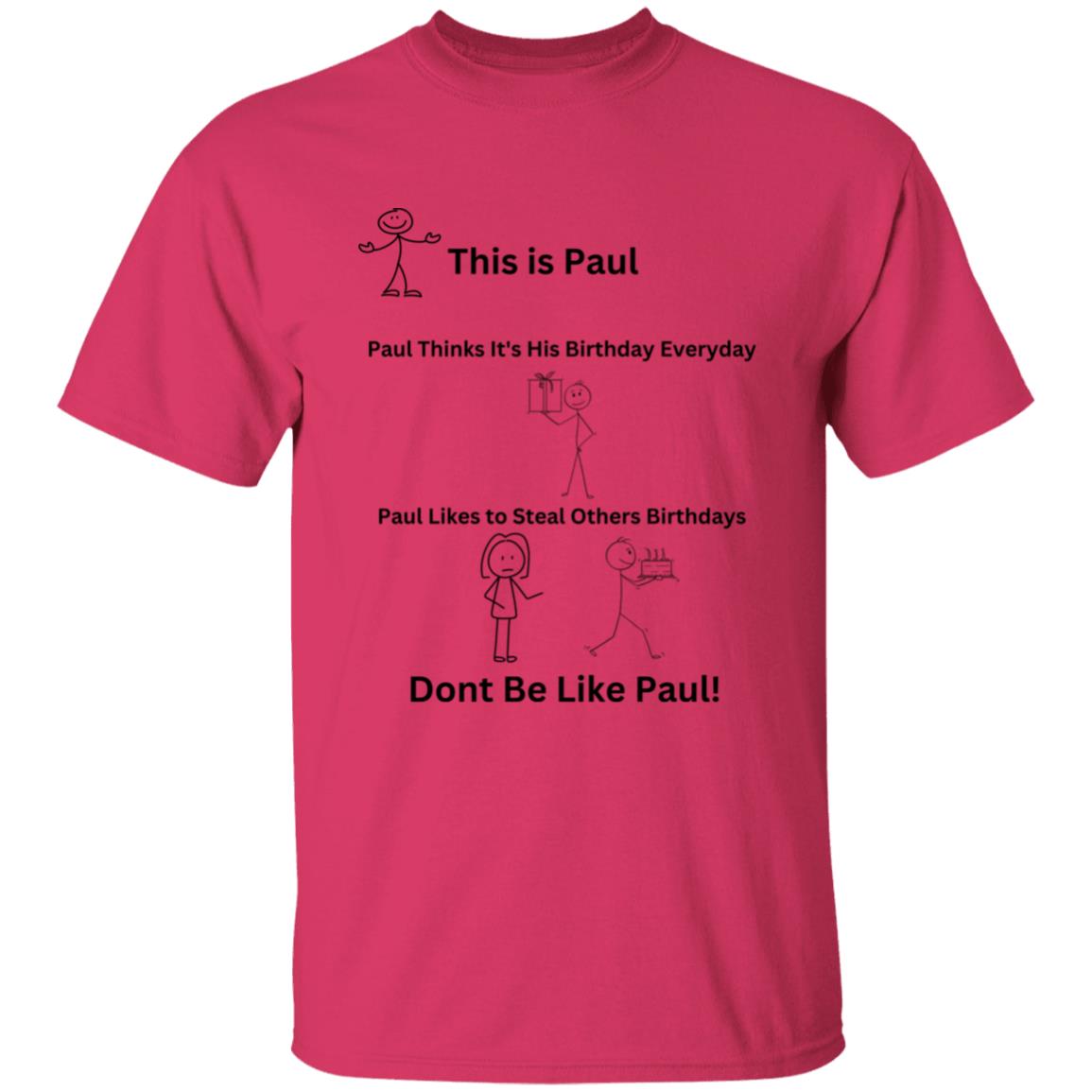 This is Paul G500B Youth 5.3 oz 100% Cotton T-Shirt