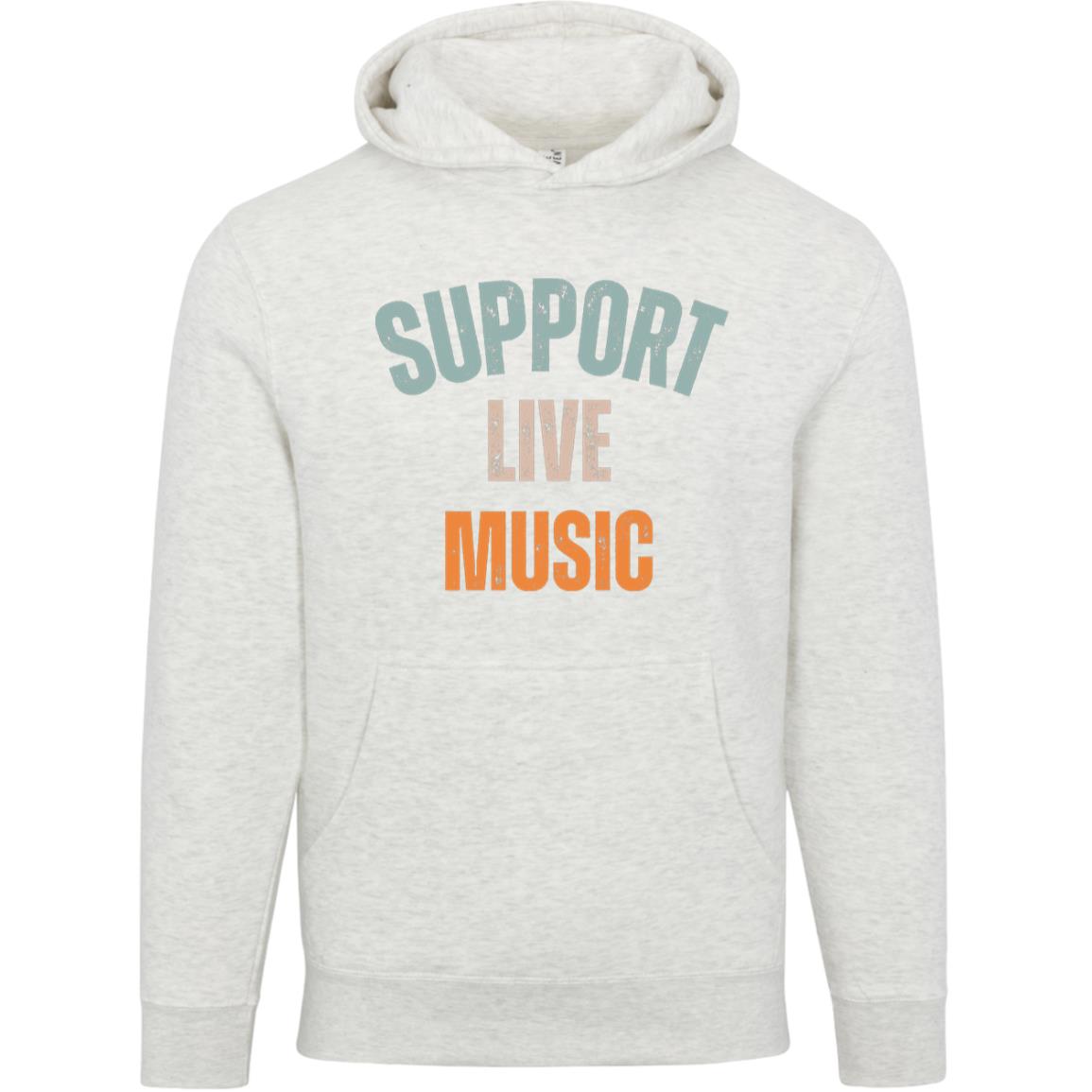 Support Live Music (2) LS14001 Lane Seven Unisex Premium Hoodie