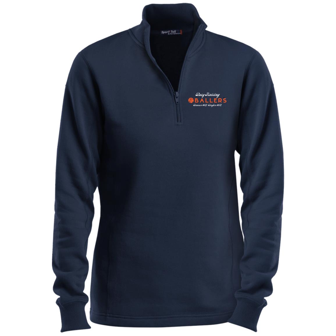 Raising Ballers LST253 Ladies 1/4 Zip Sweatshirt