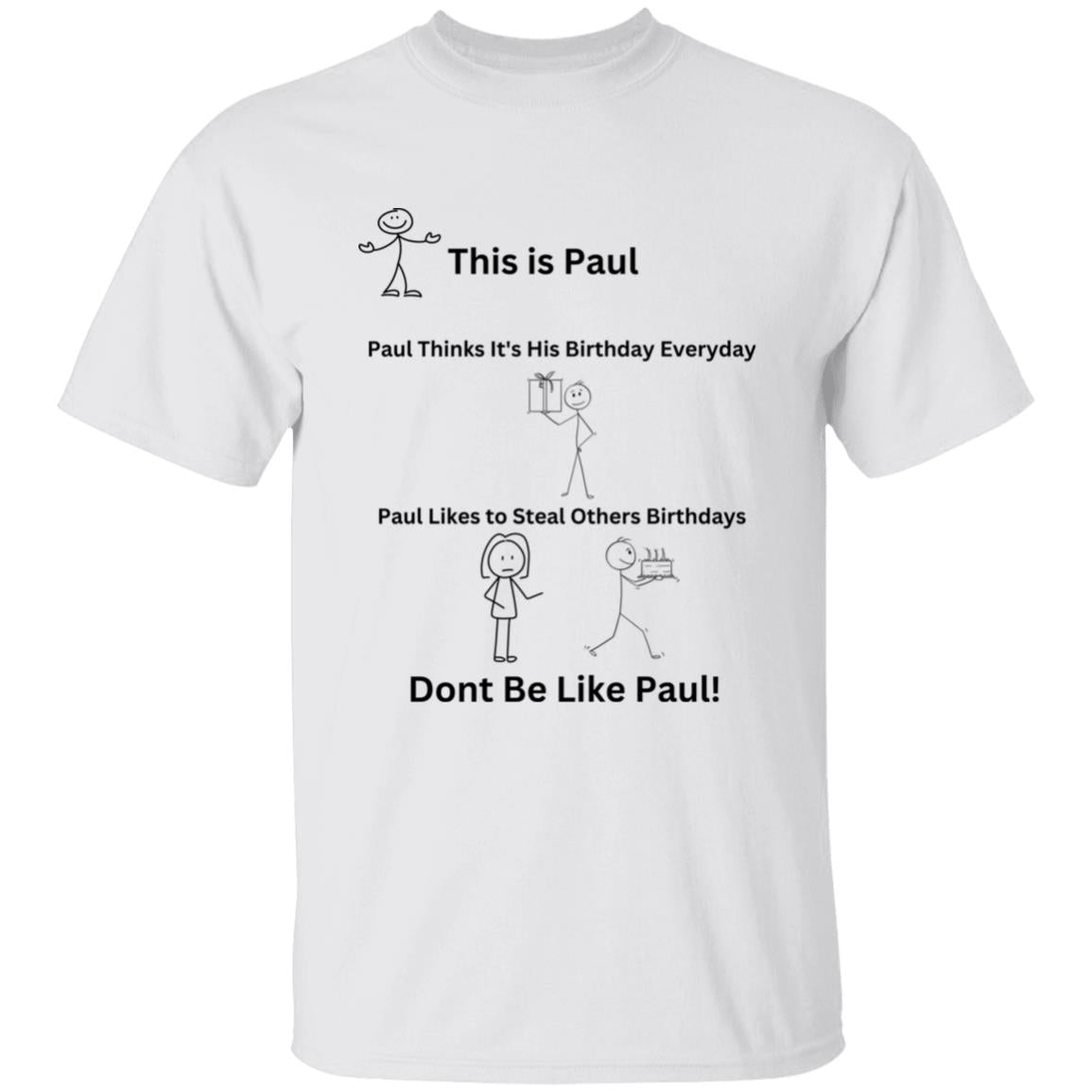 This is Paul G500B Youth 5.3 oz 100% Cotton T-Shirt