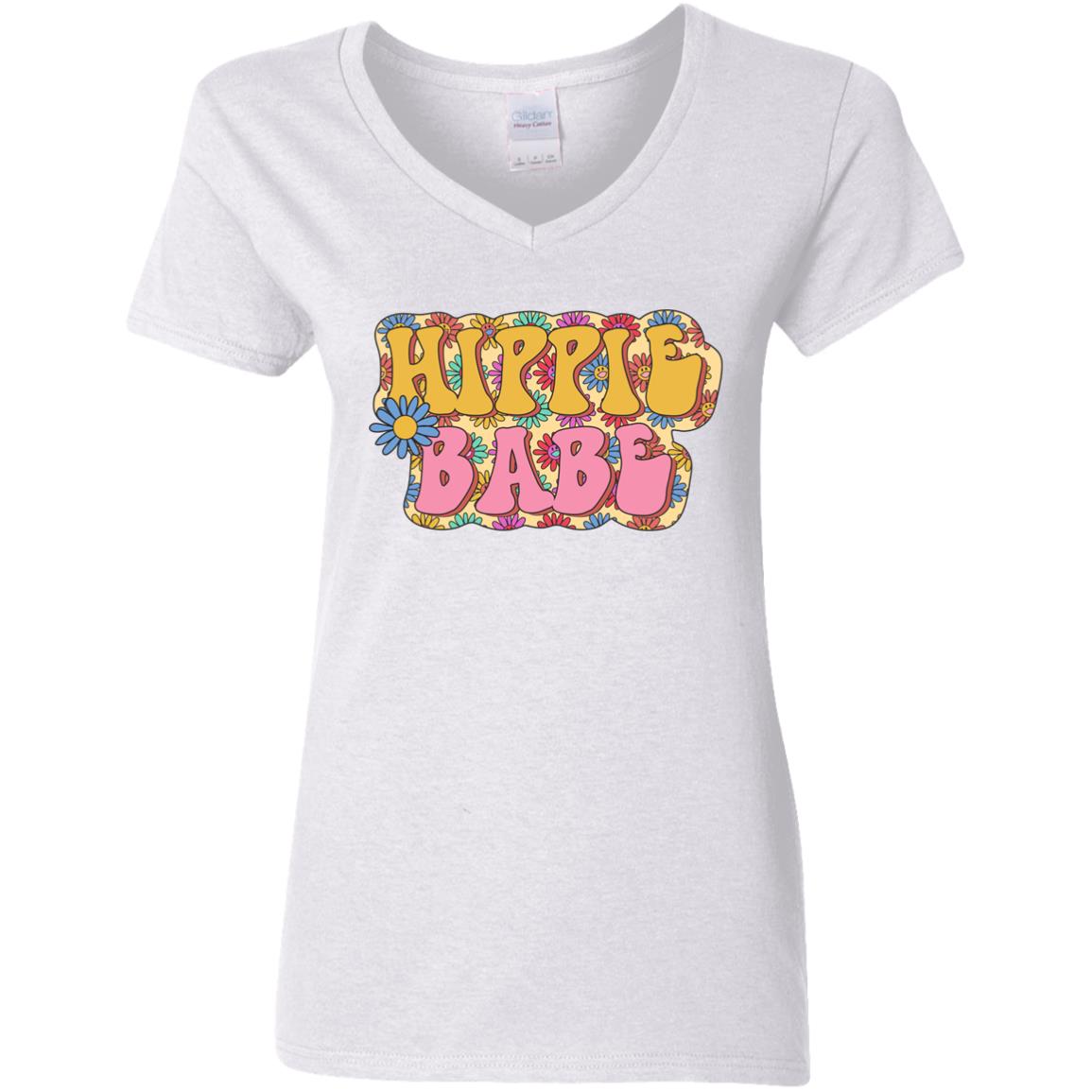 hippiebabe G500VL Ladies' 5.3 oz. V-Neck T-Shirt