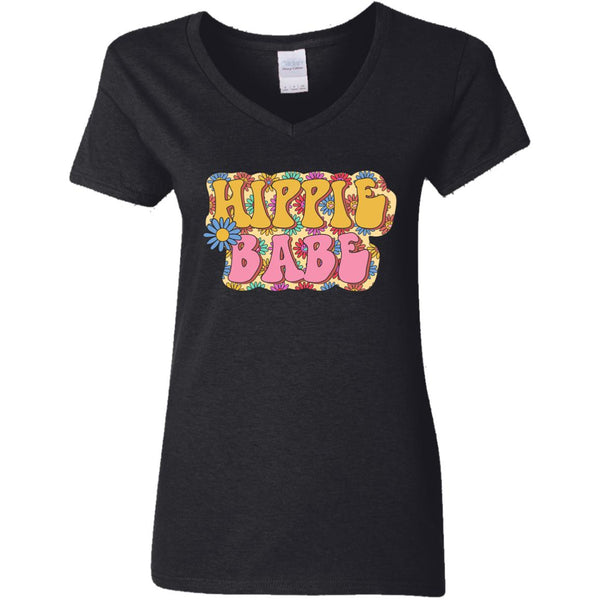 hippiebabe G500VL Ladies' 5.3 oz. V-Neck T-Shirt