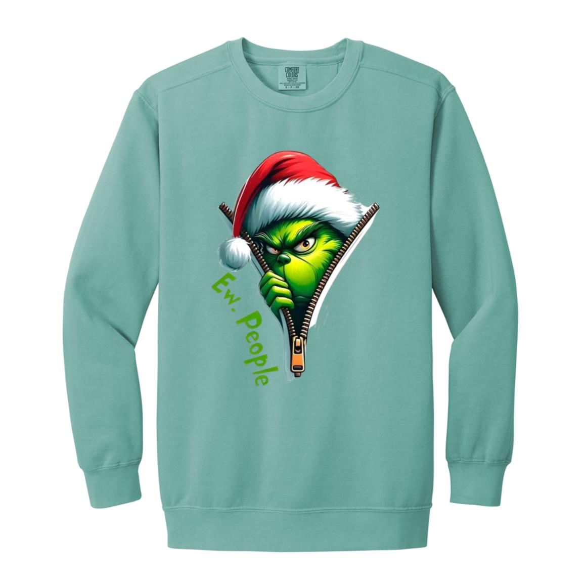 Grinch 1566 Garment-Dyed Adult Crewneck Sweatshirt