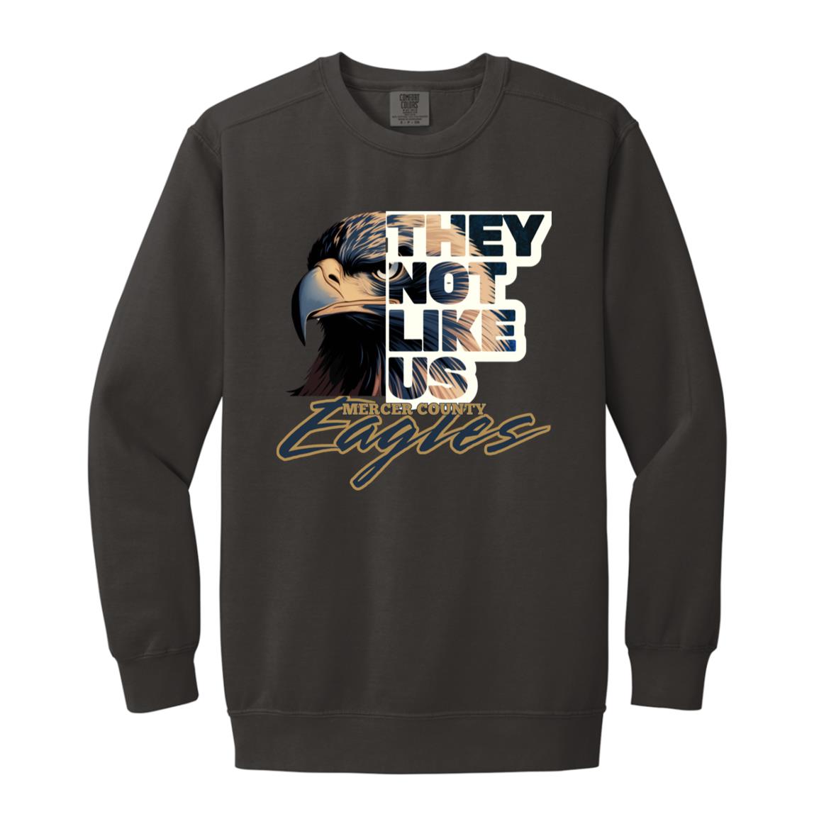 Eagles (4) 1566 Garment-Dyed Adult Crewneck Sweatshirt