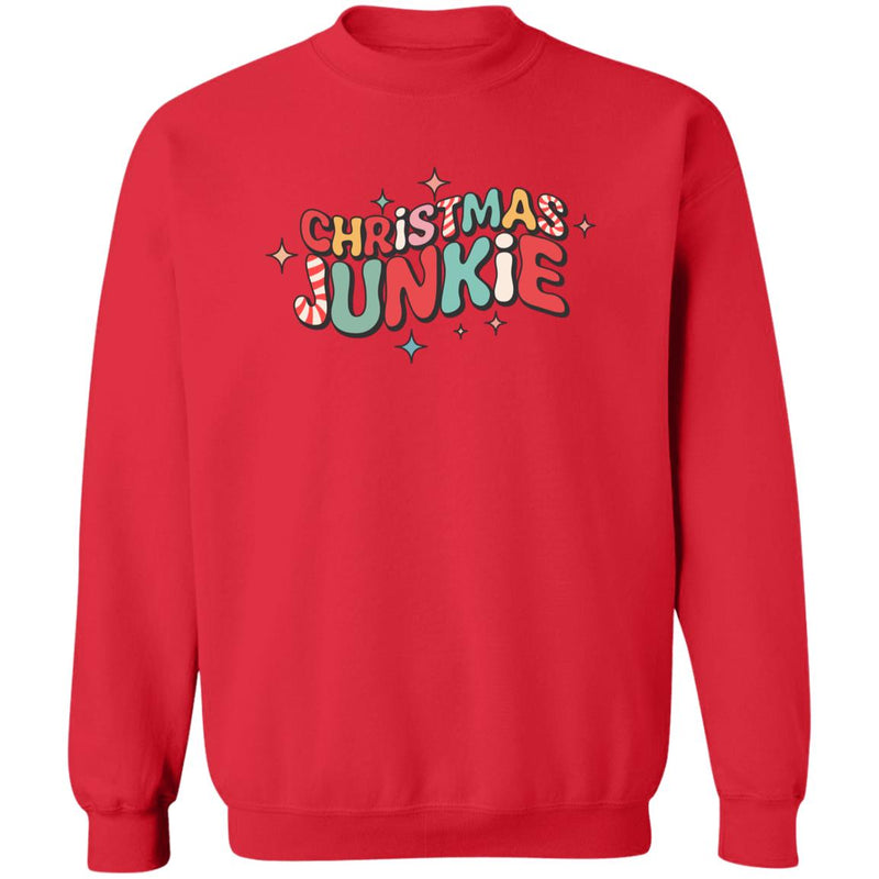 Christmas Junkie (94) Z65x Pullover Crewneck Sweatshirt 8 oz (Closeout)