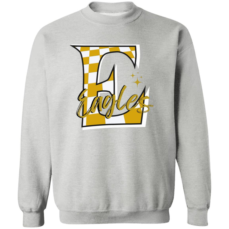 checked Eagles G180 Crewneck Pullover Sweatshirt