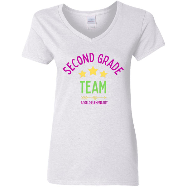 second grade G500VL Ladies' 5.3 oz. V-Neck T-Shirt