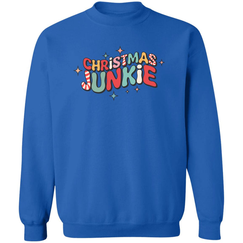 Christmas Junkie (94) Z65x Pullover Crewneck Sweatshirt 8 oz (Closeout)