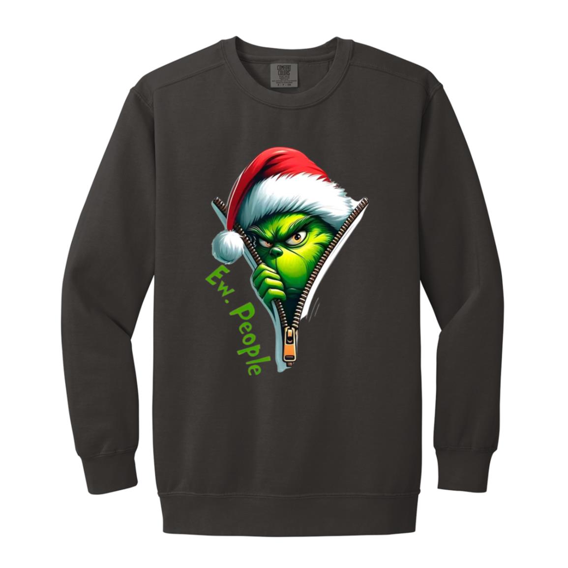 Grinch 1566 Garment-Dyed Adult Crewneck Sweatshirt