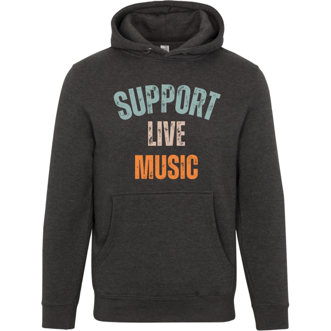 Support Live Music (2) LS14001 Lane Seven Unisex Premium Hoodie