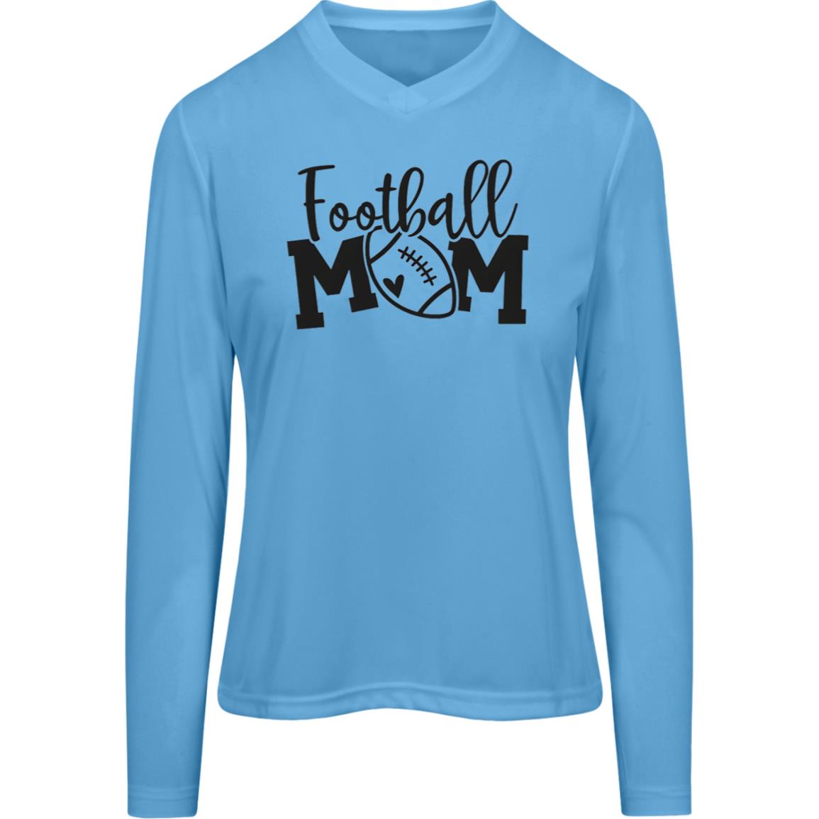 Football Mom TT11WL Team 365 Womens Zone Long Sleeve Tee