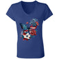 Untitled design (32) B6005 Ladies' Jersey V-Neck T-Shirt