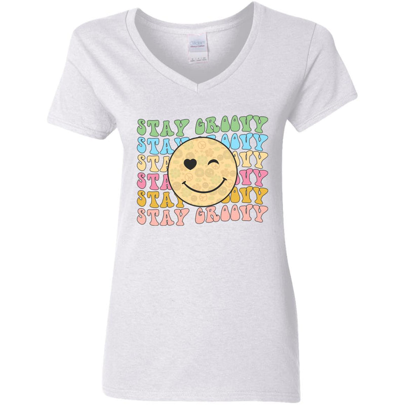 staygroovy2 G500VL Ladies' 5.3 oz. V-Neck T-Shirt