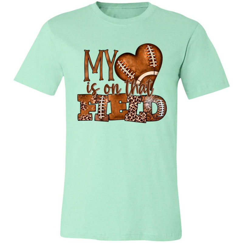 Myheartfootball 3001C Unisex Jersey Short-Sleeve T-Shirt