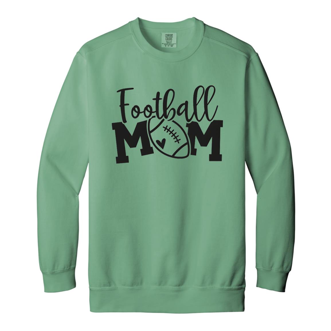 Football Mom 1566 Garment-Dyed Adult Crewneck Sweatshirt