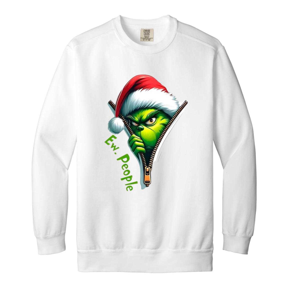 Grinch 1566 Garment-Dyed Adult Crewneck Sweatshirt