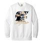 Eagles (3) 1566 Garment-Dyed Adult Crewneck Sweatshirt