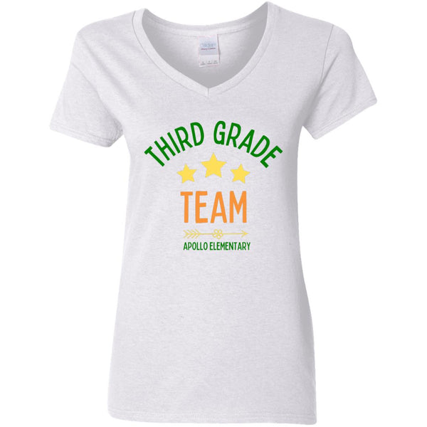 third grade G500VL Ladies' 5.3 oz. V-Neck T-Shirt