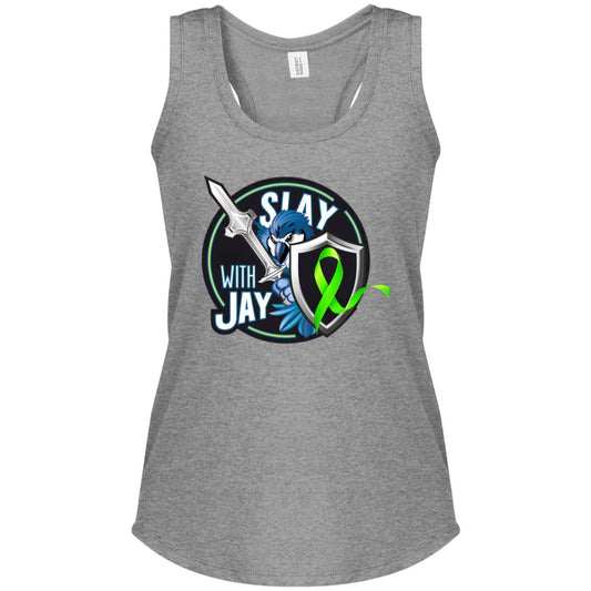 SlaywithJay DM138L Women's Perfect Tri Racerback Tank