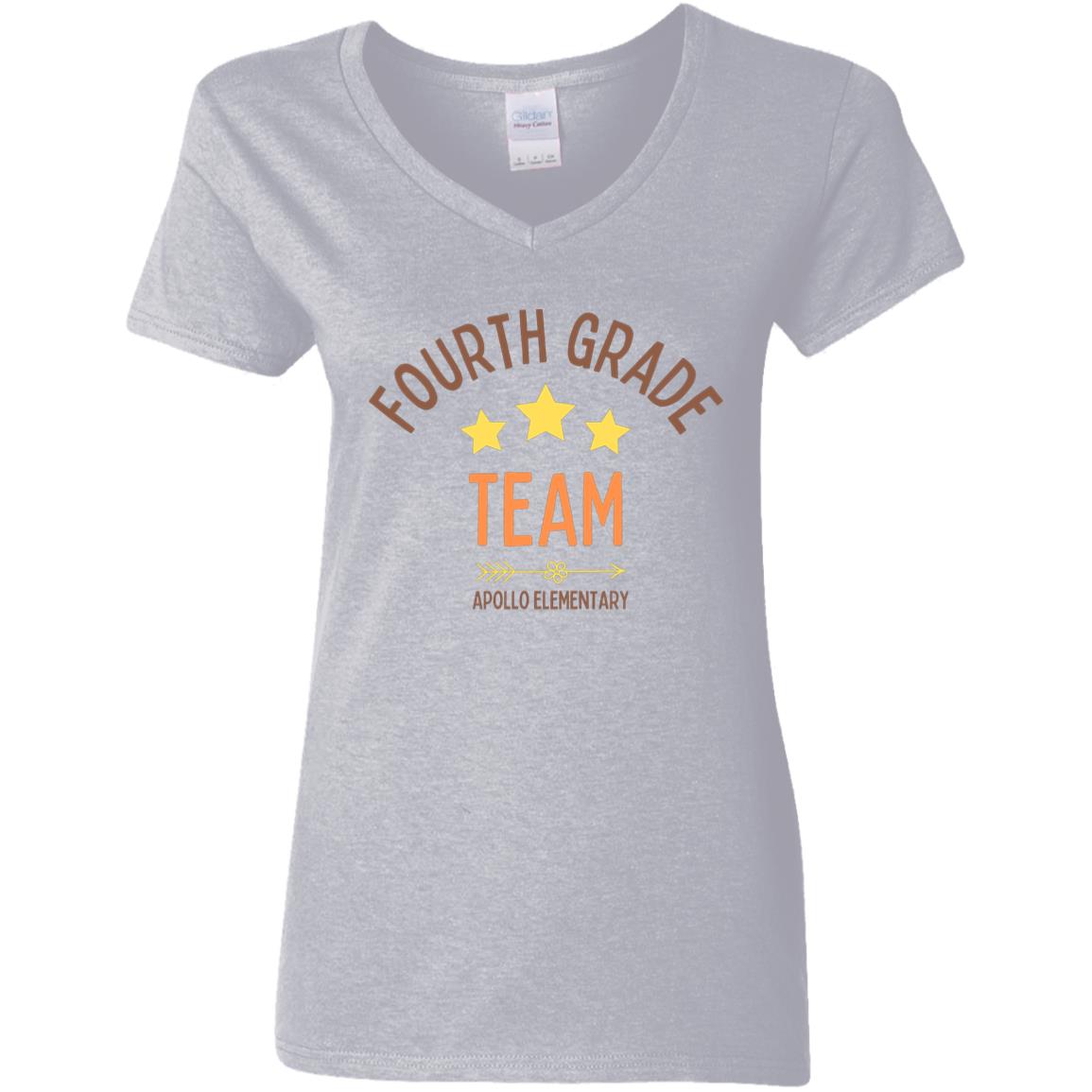 fourth grade G500VL Ladies' 5.3 oz. V-Neck T-Shirt