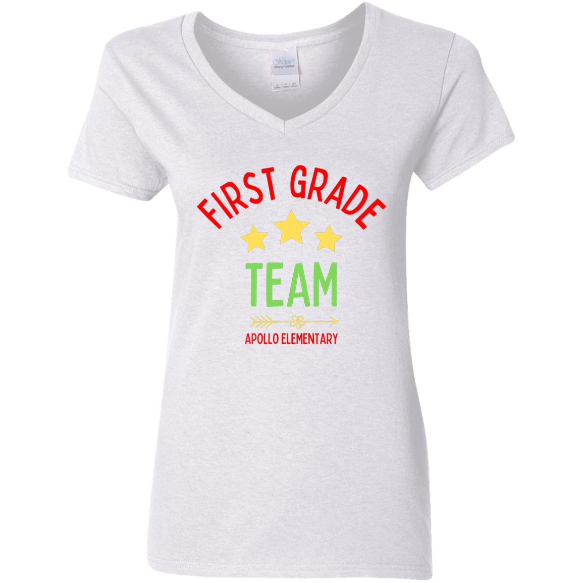 first grade G500VL Ladies' 5.3 oz. V-Neck T-Shirt