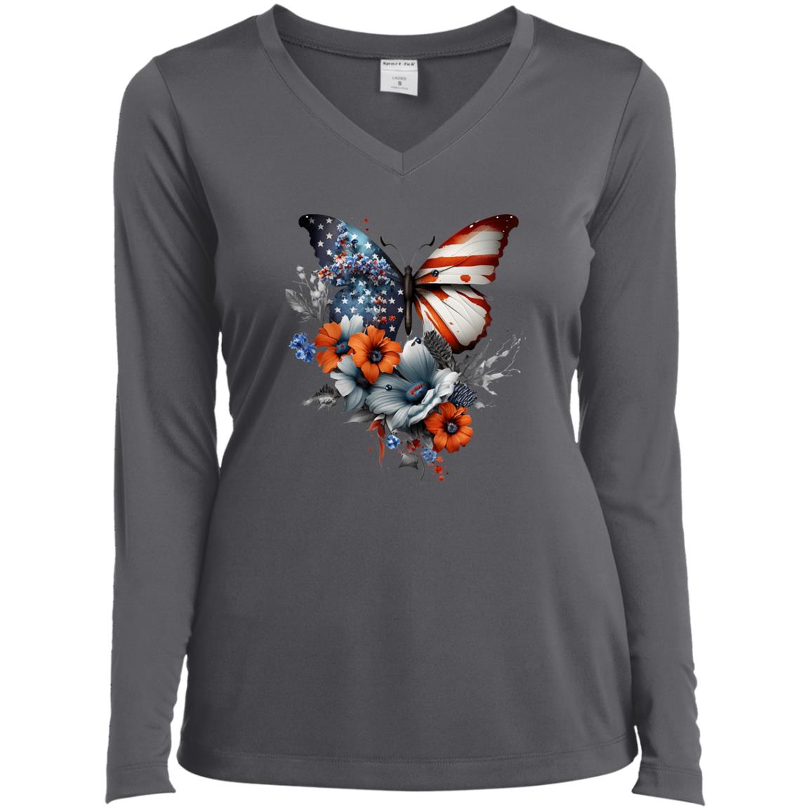 Untitled design (31) LST353LS Ladies’ Long Sleeve Performance V-Neck Tee