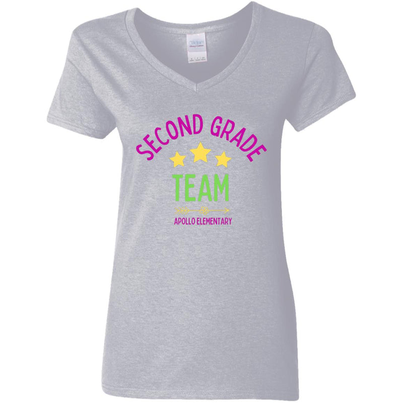 second grade G500VL Ladies' 5.3 oz. V-Neck T-Shirt