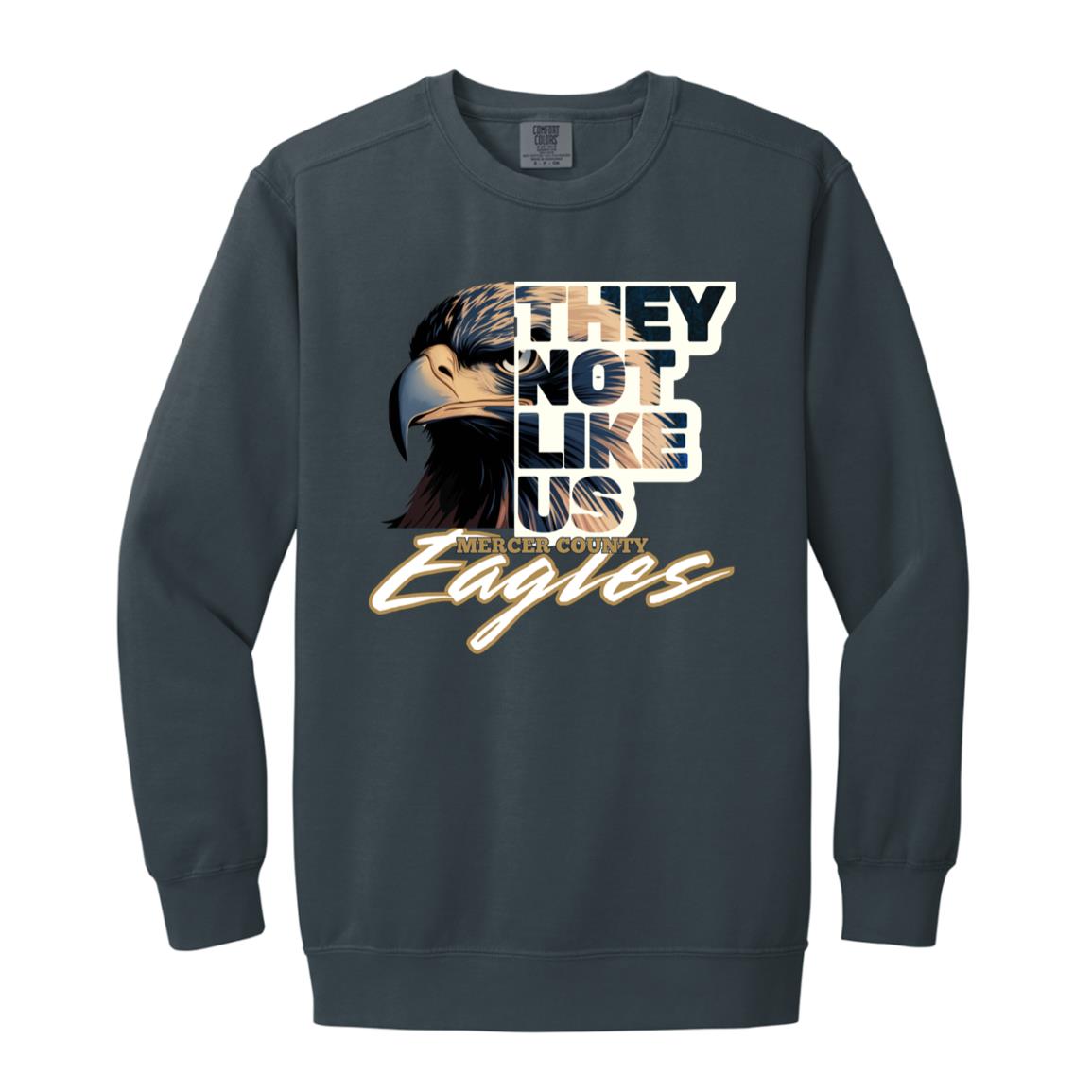 Eagles (3) 1566 Garment-Dyed Adult Crewneck Sweatshirt