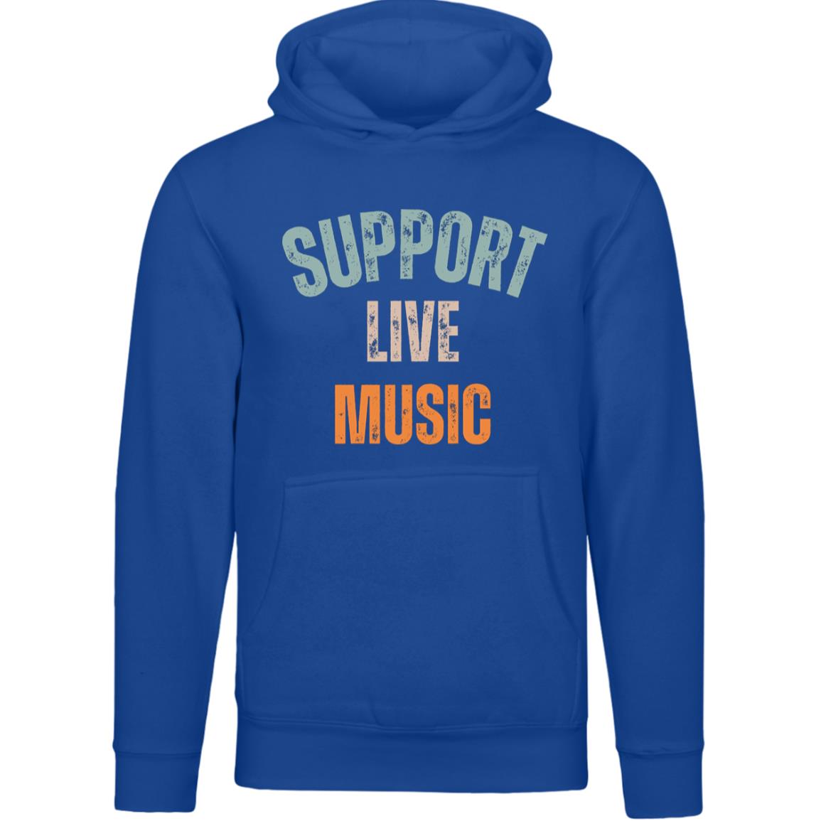 Support Live Music (2) LS14001 Lane Seven Unisex Premium Hoodie